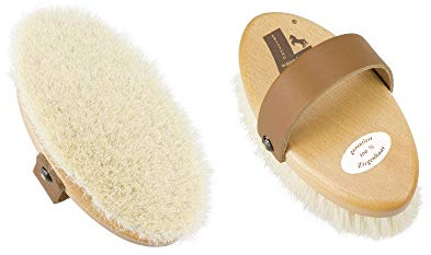 William Leistner Premium Quality Luxurious Goat Hair Horse Grooming Brush for the Face