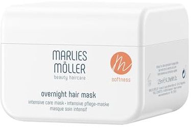 Marlies Möller Softness Overnight Hair Mask - Intensive Pflegemaske mit Glycerin, Lanolin und Gewürznelken-Öl für trockens Haar - Haarkur mit Langzeiteffekt - Haarmaske - Made in Germany - 125 ml