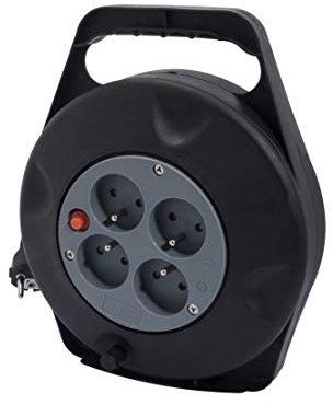 Chacon 89013 - Avvolgicavo con protezione termica 4 x 16 A 10 m