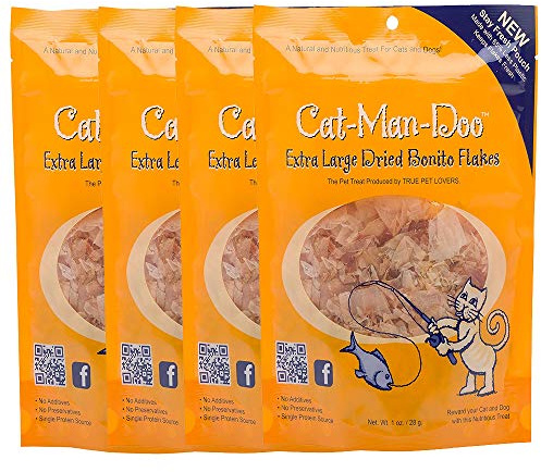 Cat-Man-Doo Bonito Flakes 1 Oz Bag- Pack of 4