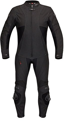 XLS Lederkombi, hochwertiger Einteiler schwarz-matt Gr. 46 48 50 52 54 56 58 60 62 (50)