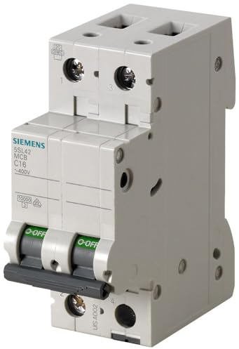 SIEMENS 5SL4 MCB Leitungsschutzschalter Typ B, 2-polig 16A 400V SENTRON DIN-Schienen-Montage
