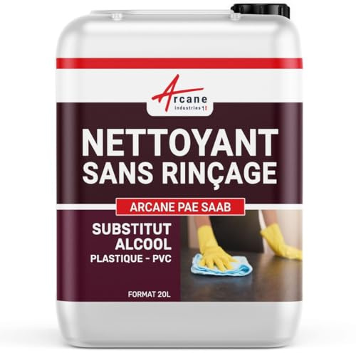 Nettoyant PVC Stratifié Tableau Blanc Velleda Plastique 20 L | Nettoie sans Trace, Antistatique, Pvc, Stratifié, Tableau Blanc, Plastiques, Inox et Aluminium - Arcane Industries