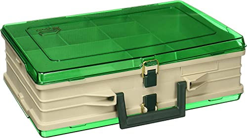 Plano Magnum Tackle Box dubbelsidig sandsten/grön 1119, premium tackförvaring, multi