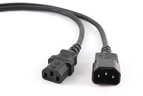 Gembird PC-189-VDE - Alargador de Cables de alimentación, 1.8m, Color Negro