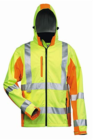 Elysee Warnschutz-Softshelljacke Adam Größe, 1 Stück, 3XL, gelb/orange, 22735-3XL