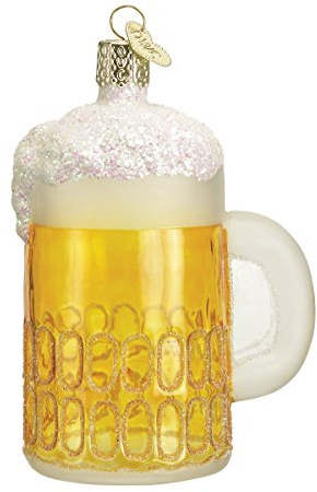 Old World Christmas Craft Beer Collection Glass Blown Ornaments for Christmas Tree, Mug