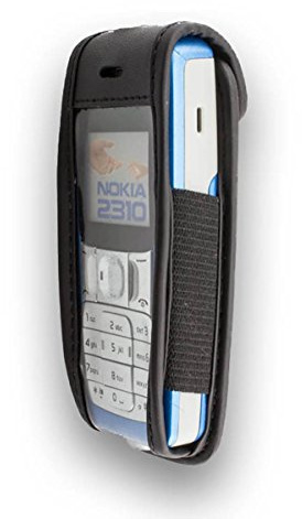 caseroxx Ledertasche für Nokia 2310 | Hochwertige Tasche mit Gürtelclip zum sicheren Tragen am Gürtel, aus Echtleder