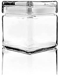 Anchor Hocking Stackable Storage Jar 1.0L Annealed Glass 85587R
