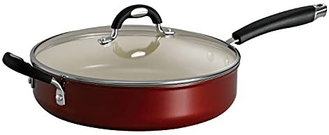 Tramontina 80110/045DS Style Ceramica 01 Covered Deep Skillet, 11-Inch, Metallic Copper by Tramontina