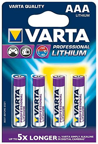 VARTA Lot de 12 Blisters de 4 Piles Lithium Professional Lithium Micro (AAA) 1,5V