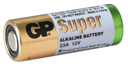12 Volt Batterie mit Alkaline – ersetzt A23/VA23GA/MS21/MN21