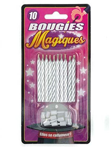 Magische Geburtstagskerzen, zünden sich immer wieder neu an