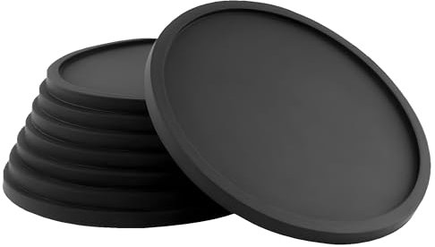 Getränkeuntersetzer von BARVIVO 8er Set –Tischplattenschutz Für Alle Tische, Holz, Granit, Glas, Speckstein, Sandstein, Marmor, Steintische – Perfekter Weicher Untersetzer Für Alle Trinkgläser