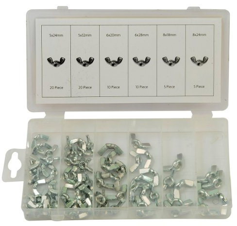 Rolson Tools 61283 52pc Wing Nut Assortment