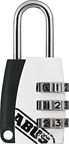 ABUS 535154 – 155/20 _ black _ & _ WHITE _ B Vorhängeschlösser Kombination 20 mm 3-stellige Sortiment weiß und schwarz Blister