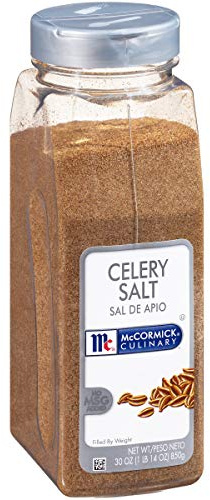 McCormick Culinary Celery Salt, 30 oz - One 30 Ounce Container of Celery Salt Seasoning for Creating Soups, Stews, Marinades, Sauces and More