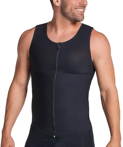 LEO by Leonisa Control Fuerte Camisa de yoga Hombre