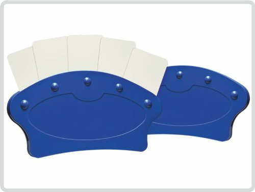 Kartenhalter, Spielkartenhalter, gebogene Form, blau, 2er-SET *Top-Qualität zum Top-Preis*