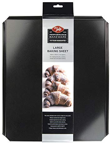 Tala Performance Baking Sheet, Professional Gauge Carbon Steel with Eclipse Premium Non-Stick Coating, Perfect for Cooking and Roasting, 42.4x35.65x1.33 cm