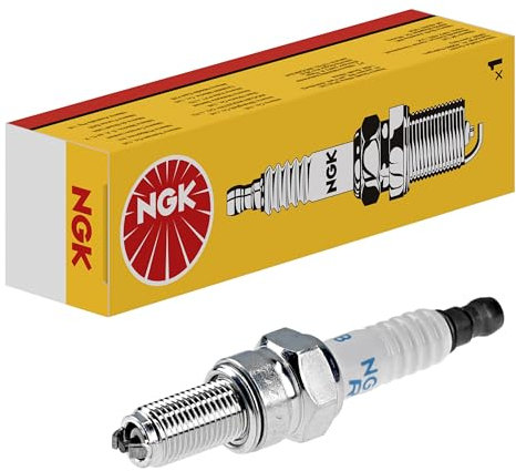 NGK Candela accensione 4374 Elettrodo centrale-Nichel 2 Elettrodi di massa schermato/a 5 kOhm con sede-tenuta piatta Attacco/Raccordo-SAE fisso Apertura chiave: 16 mm Lunghezza filettatura: 19,0mm