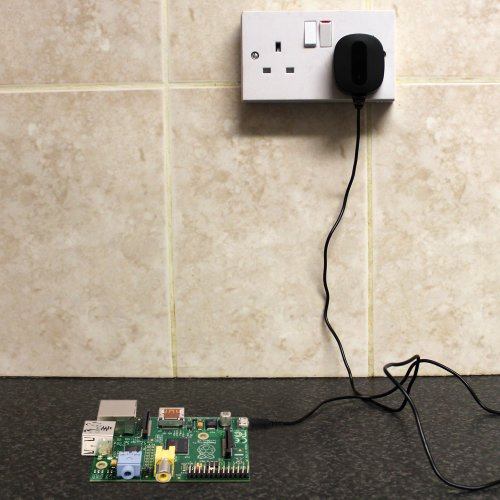 iZKA® - High Power Micro USB UK Dedicated Mains Power Wall Supply Charger For Raspberry Pi - (5V / 2.1A)