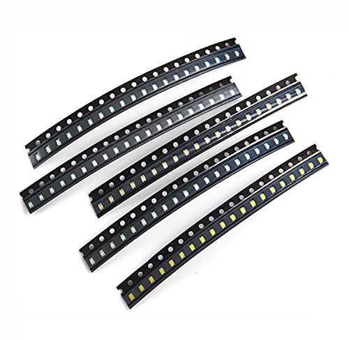 Chanzon (5 Colors x 20 pcs = 100 pcs) 0805 SMD LED Diode Lights Assorted Kit (Mini Chip 2.0mm x 1.2mm for PCB DC 20mA) Super Bright Lighting Bulb Lamps Electronics Components Light Emitting Diodes | (Mini Chip 2.0mm x 1.2mm for PCB DC 20mA) Super Bright Lighting Bulb Lamps Electronics Components Light Emitting Diodes