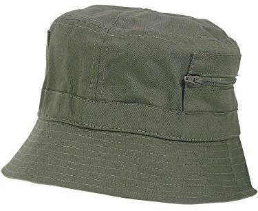 Harrys-Collection Damen Herren Fischerhut Stoff 6 Farben bis Größe 63, Kopfgröße:57, Farben:Oliv