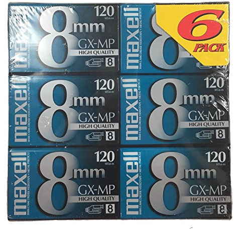 Maxell 8 mm gx-MP 120 Cintas de vídeo (6-Pack)