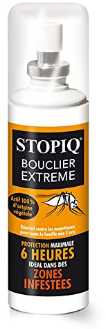 Nutriexpert • STOPIQ Bouclier Extreme • Spray répulsif insectes, Protection maximale 10 heures, Idéal dans des conditions extrêmes • Spray de 75 ml • Aux huiles essentielles