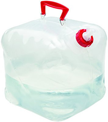 Texsport 5 Gallon Foldable Collapsible Water Carrier Container with Handle and Easy Pour Spout