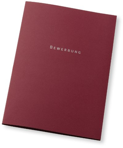ELBA 100091765 Bewerbungsmappe 3er Pack 3-teilig aus Karton mit 3 Klappen & 2 Klemmschienen bordeaux