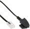InLine 18520 TAE-F Kabel für DSL-Router, TAE-F Stecker an RJ45 8P2C, 20m, schwarz