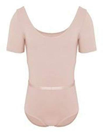 Capezio flickors rund hals kortärmad trikåer, Rosa, Age 4-6