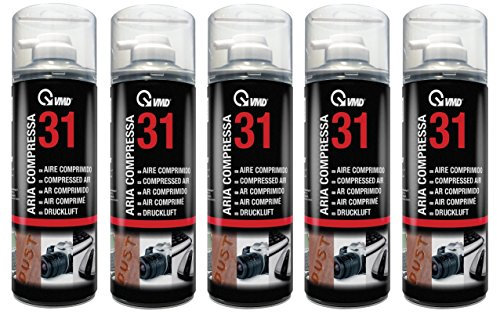 5 x aria compressa Duster Cleaner spray, mod. 17231 400 ml senza CFC