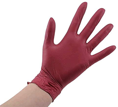 Med Comfort 100 Nitril Handschuhe Style Hot Chili (rot) puderfrei Gr. M