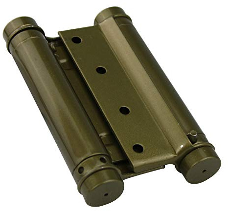 Amig Pendeltürbänder Scharnier Türband Paar aus Messing - Größe 100 mm - Diverse Farben (Brüniert)