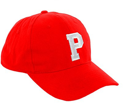 morefaz Unisex pojkar flickor mössa baseball cap röd hatt barn keps alfabet A-Z TM, P, One size