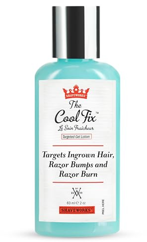 Shaveworks The Cool Fix Aftershave for Women: Pubic Hair Removal, Razor Bumps, Razor Burns, Ingrown Hair Treatment – After Shaving Post Waxing Bikini Area Moisturizing Skin Care Gel 2 Fl Oz