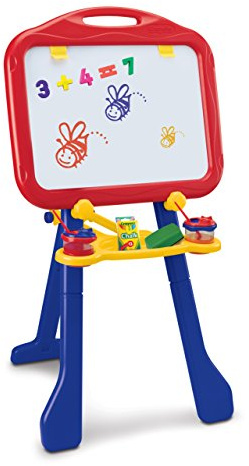Crayola, Staffelei für Kinder, Doppelfläche, Magnetische, Höhenverstellbar | Trocken Abwischbare Tafel und Tafel für Kreide, ab 3 Jahren