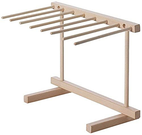 Excelsa Real Wood Stendipasta, Legno, Marrone, 8 Bacchette