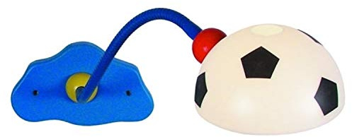 Niermann Standby 330 Wand-Leseleuchte Fußball, ca. 20 x 12 x 40 cm,1 x E14 - max.40 Watt, inklusiv Leuchtmittel, Schirm aus bruchsicherem Polycarbonat, mit felxiblen Arm, Made in Germany