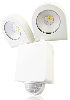 HUBER LED Strahler mit Bewegungsmelder,18W. 2400lm, weiß