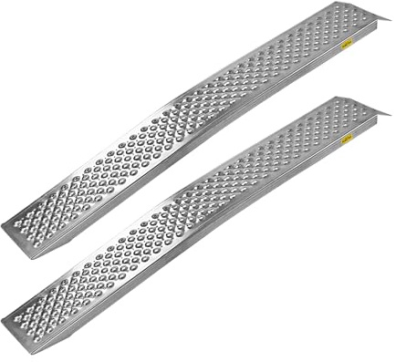 Alu Auffahrrampe Auffahrschiene Verladerampe Rampe Set 22x150 cm gebogen 2 STK.