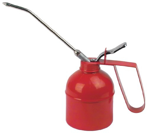 Brüder Mannesmann Ölkanne, Metall-Handpumpe mit Chromhebel, dosierte Ölabgabe, robust für präzise Schmierung in Werkstatt und Garage, 500 ml Fassungsvermögen | M47500