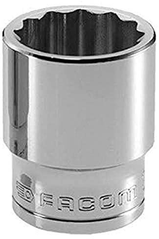 FACOM S.24PB 1/2 Inch 12-Point Socket - Red and Black - 24 mm