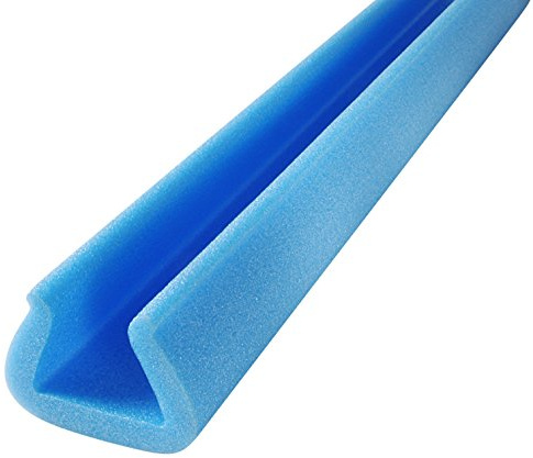 Foam Hand Rail, Door Frame & Spindle Protection - 2 mt 45mm x 60mm | Heavy Duty Lightweight Foam Flexible Protection | 100% Recycled | Trio Plus