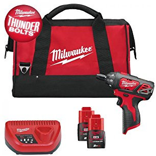 Milwaukee MILM12SET1D Cordless Drill Drivers, Black