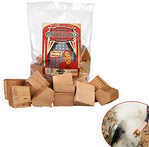 Axtschlag fumatori, pezzi di fumo di legna, ciliegio ciliegio, legno, 1,5 kg