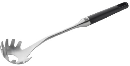 ZWILLING Twin Pure Pastalöffel, Satinierter Edelstahl, Spülmaschinengeeignet, Länge: 34 cm, Schwarz-Silber